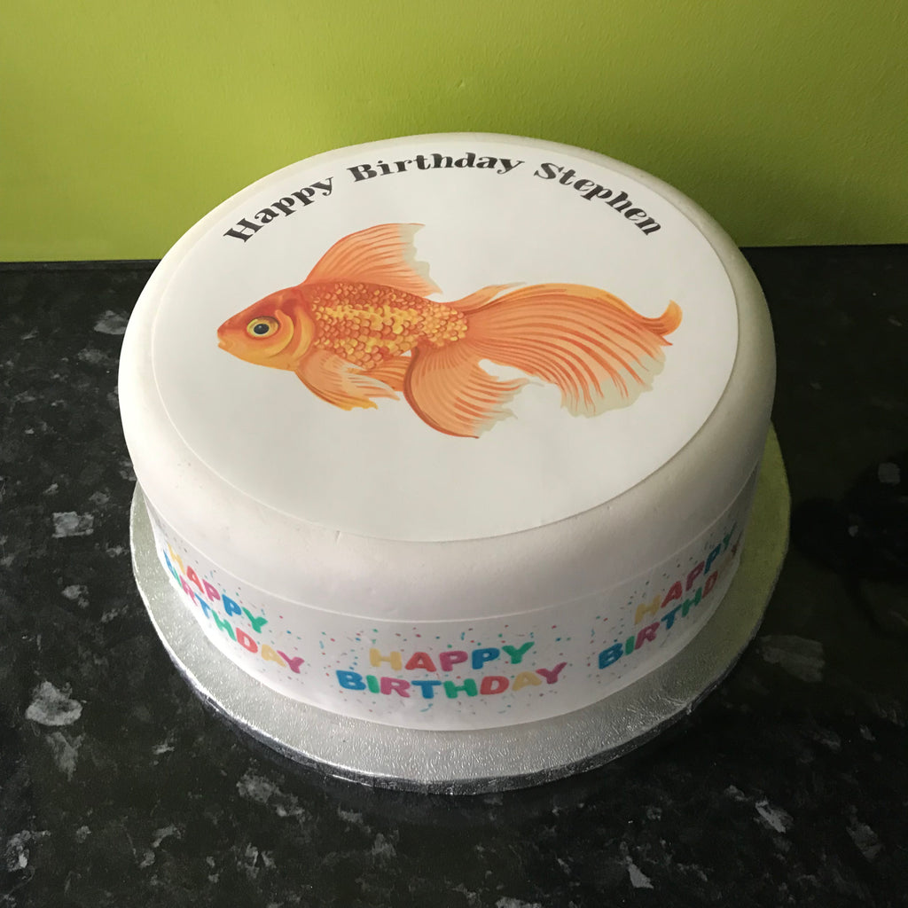 Goldfish Edible Icing Cake Topper – the caker online